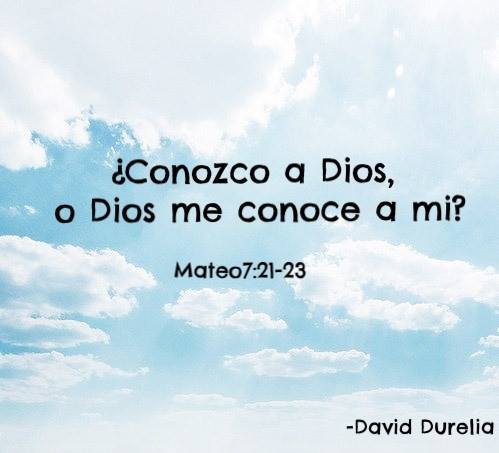 conozco a Dios